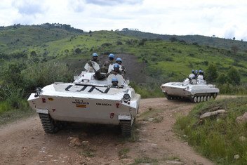 قوات حفظ السلام التابعة للأمم المتحدة في كيفو الشمالية من جمهورية الكونغو الديمقراطية، وقد أنشأت البعثة الأممية وحدة قتالية ثابتة هناك لحماية عودة النازحين إلى قراهم النائية