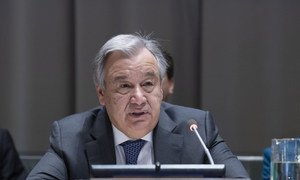 Secretary-General António Guterres speaking to the General Assembly on his Priorities for 2019.