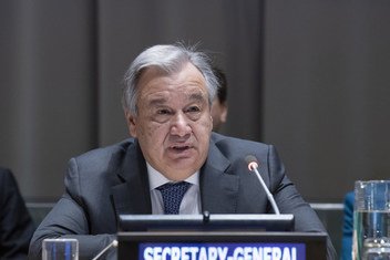 Secretary-General António Guterres speaking to the General Assembly on his Priorities for 2019.
