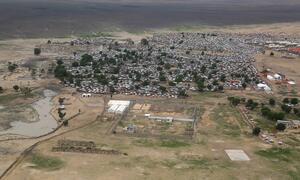 Aerial view of Rann, Borno State, North-eastern Nigeria. 5 July 2018.