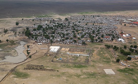 Aerial view of Rann, Borno State, North-eastern Nigeria. 5 July 2018.