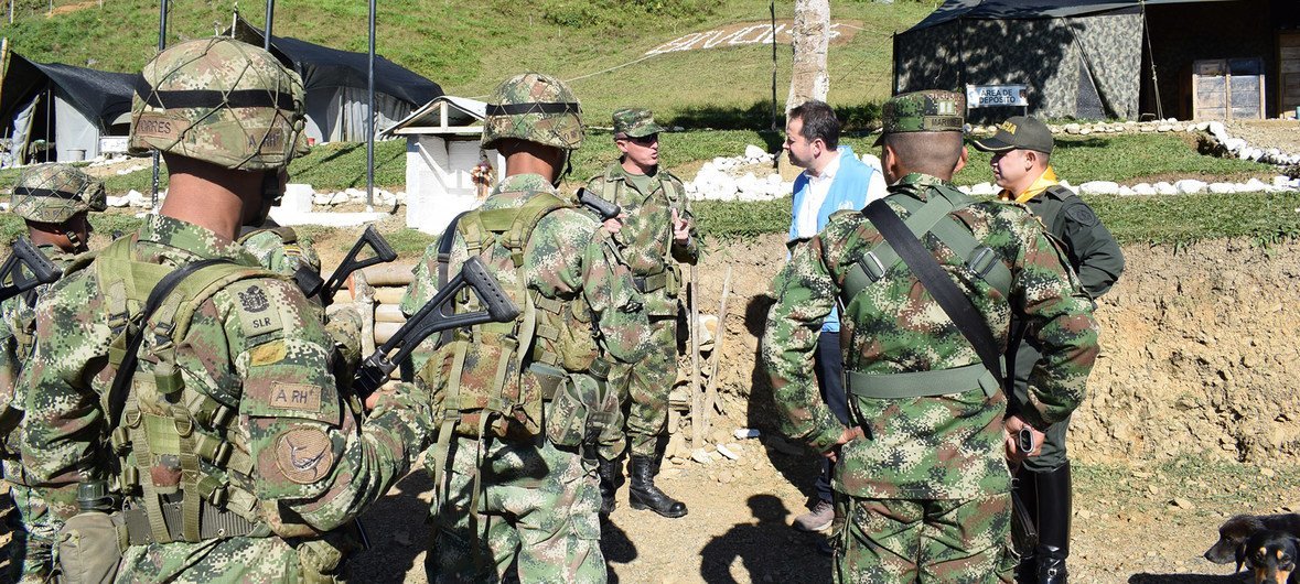 El jefe de la Misión de la ONU en Colombia, Carlos Ruiz Massieu, visita el espacio territorial de Llano Grande, Dabeiba-Antioquia, Colombia