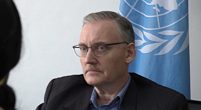 2019年1月，联合国驻坦桑尼亚协调员罗德里格斯（Álvaro Rodríguez）在坦桑尼亚首都得累斯萨拉姆接受联合国新闻中心采访。