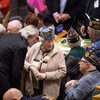 World War II Veterans and other participants attending the 2019 United Nations Holocaust Memorial Ceremony in the General Assembly Hall.