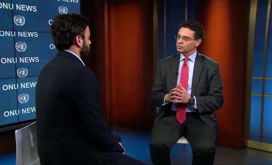Pedro Conceição em entrevista no estúdio da ONU News