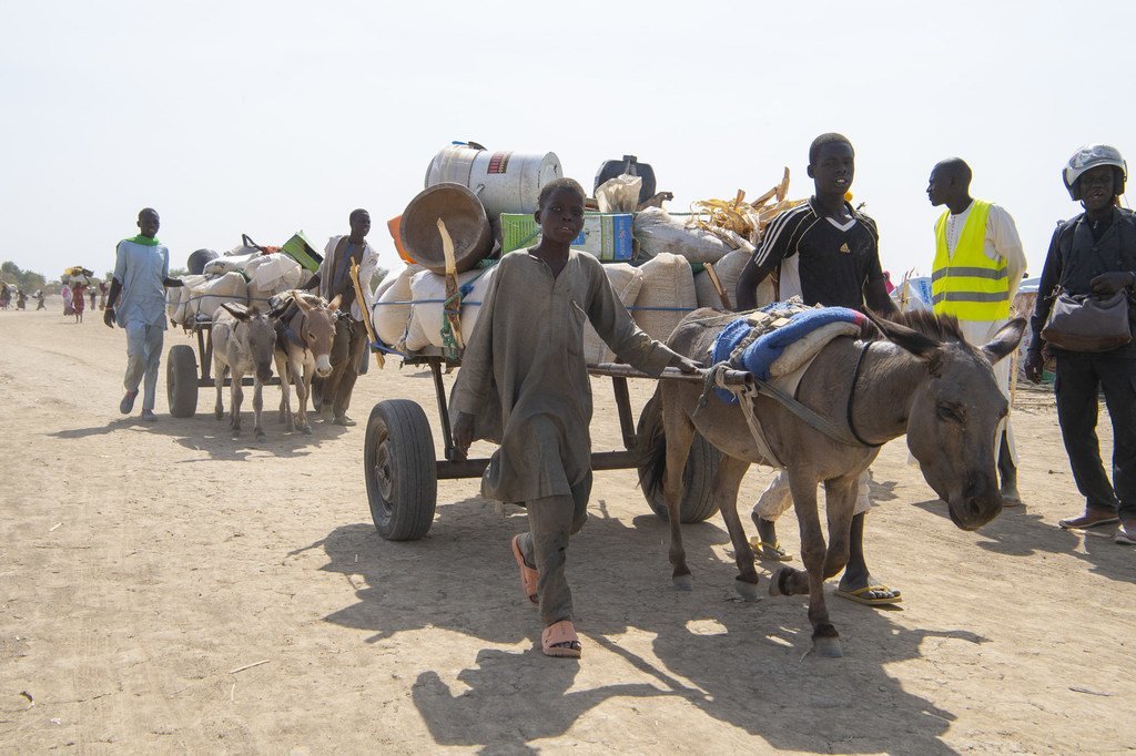 在1月的最后两周，大约3万5000名尼日利亚人越过东北部边境逃到喀麦隆。( 2019年2月1日)