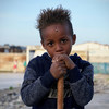 利比亚的一个流离失所儿童。