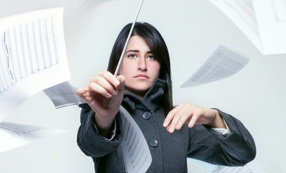 Lucía Caruso, compositora, pianista y directora de la orquesta Manhattan Camerata.
