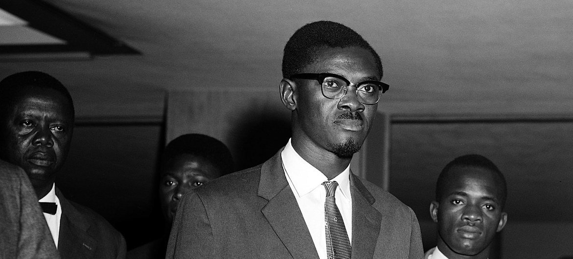 The Prime Minister of the Republic of the Congo, Patrice Lumumba, during a visit to UN Headquarters in New York. (24 July 1960)