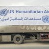 الأمم المتحدة والهلال الأحمر العربي السوري يسيران قافلة مساعدات إنسانية لنحو 40 ألف شخص في تجمع الركبان المؤقت.