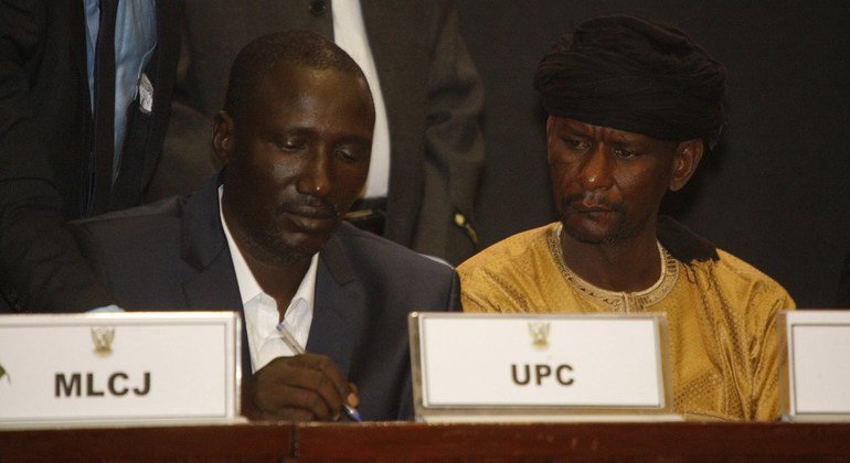 Cérémonie de paraphe de de l'Accord de paix global entre le Gouvernement de la République centrafricaine et les 14 groupes armés reconnus, à Khartoum au Soudan.