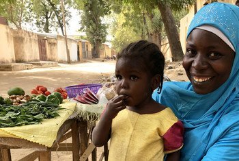 Aminatou Sali fled her home town in north-east Cameroon after it was attacked by Boko Haram. (January 2019)