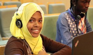 Khayrath Mohamed Kombo, 15, is one of more than 80 participants in the first Coding Camp in Addis Ababa, Ethiopia in August 2018.