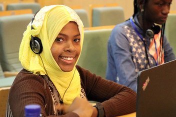 Khayrath Mohamed Kombo, 15, is one of more than 80 participants in the first Coding Camp in Addis Ababa, Ethiopia in August 2018.