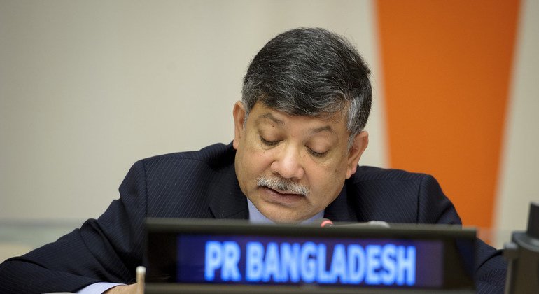 Massed Bin Momen, Permanent Representative of People's Republic of Bangladesh to the UN, during an event at UN Headquarters in New York (file).