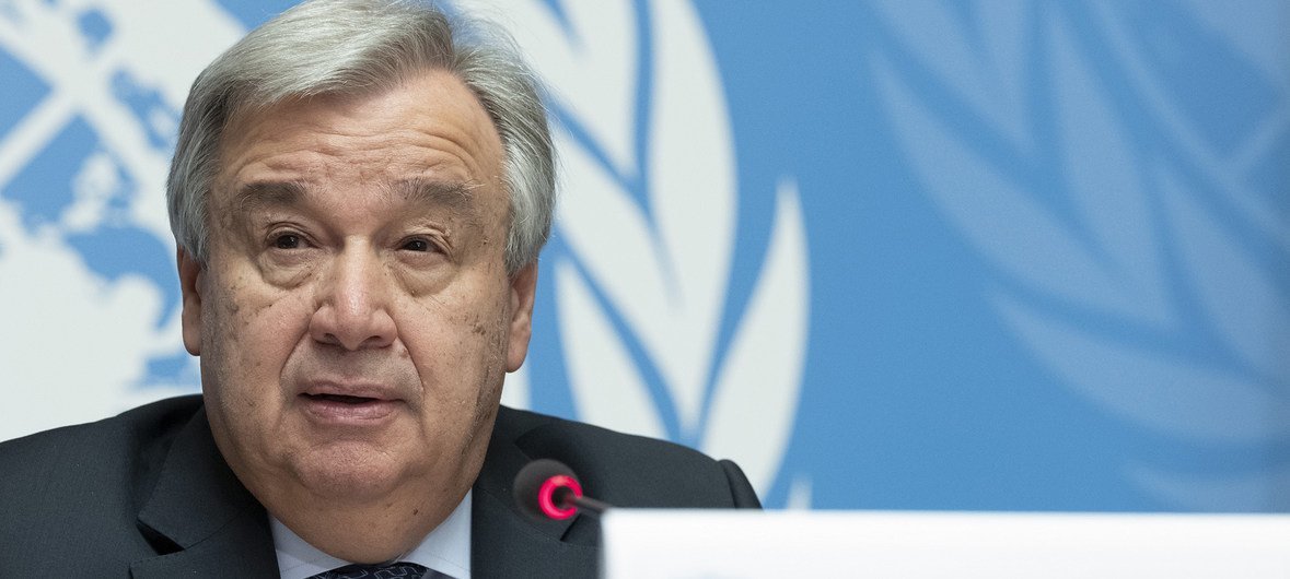 António Guterres disse que as Nações Unidas continuarão apoiando os esforços contínuos de resgate e socorro.