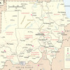 Карта Судана 