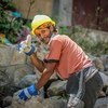 The UN Development Programme (UNDP) in Yemen is supporting cash-for-work and employment for people who have no other income.