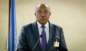 Ministro das Relações Exteriores de Angola, Manuel Domingues Augusto, no Conselho de Direitos Humanos
