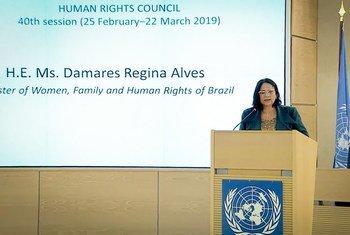 Ministra da Mulher, da Família e dos Direitos Humanos, Damares Alves.