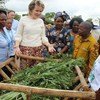 Rainha Mathilde da Bélgica visita Moçambique  