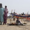 Des milliers de réfugiés du Nigéria sont arrivés dans le village de Goura, dans le nord-est du Cameroun, fuyant les attaques de Boko Haram.