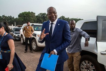Mankeur Ndiaye, le nouveau Représentant spécial du Secrétaire général pour la République centrafricaine, arrive à Bangui pour prendre ses fonctions.