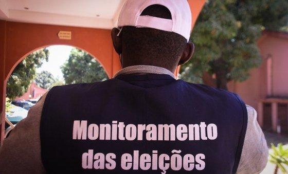 Local election monitor in Guinea-Bissau.