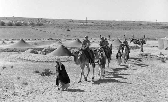 Swedish peacekeepers in the UN Emergency Force (UNEF) in Egypt in 1956. (file)