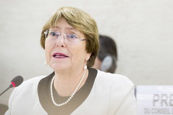 Michelle Bachelet, UN High Commissioner for Human Rights, addressing the Human Rights Council on the state of global human rights, 6 March, 2019.
