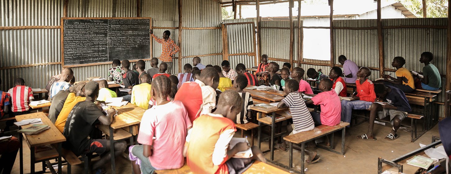 Students learning in Makod Primary and Secondary School in Tierkidi Refugee Camp, Gambella Region, Ethiopia. 