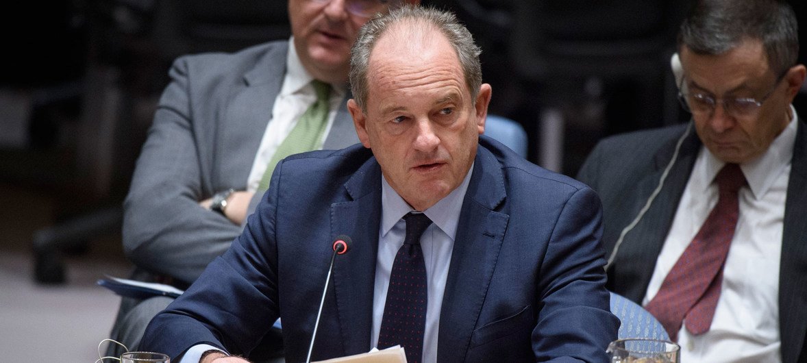 David Shearer, Special Representative of the Secretary-General for South Sudan and Head of the UN Mission in South Sudan (UNMISS), briefs the Security Council.
