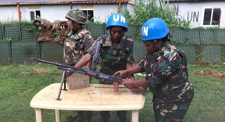 Tanzania female peacekeepers serving with MONUSCO’s Force Intervention Brigade (FIB) contingent in Beni’s area of Mavivi in DRC’s North Kivu province have been taking part in both security patrols as well as empowering the community with income generating