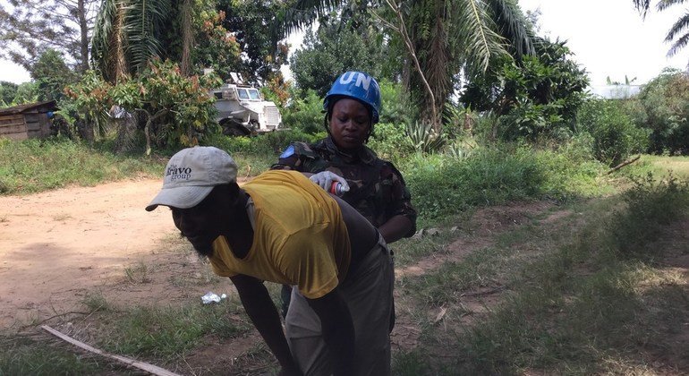 Tanzania women peacekeepers serving with MONUSCO’s Force Intervention Brigade (FIB) contingent in Beni’s area of Mavivi in DRC’s North Kivu province have been taking part in both security patrols as well as empowering the community with income generating 