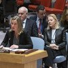 Federica Mogherini, haute représentante de l'Union européenne pour les affaires étrangères et la politique de sécurité, parlant au Conseil de sécurité.