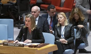 Federica Mogherini, High Representative of the European Union for Foreign Affairs and Security Policy, speaking in the Security Council.