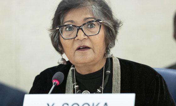 Presidente da Comissão de Direitos Humanos, Yasmin Sooka