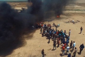 Protestas en la valla fronteriza entre Israel y Gaza. (Imagen de archivo)