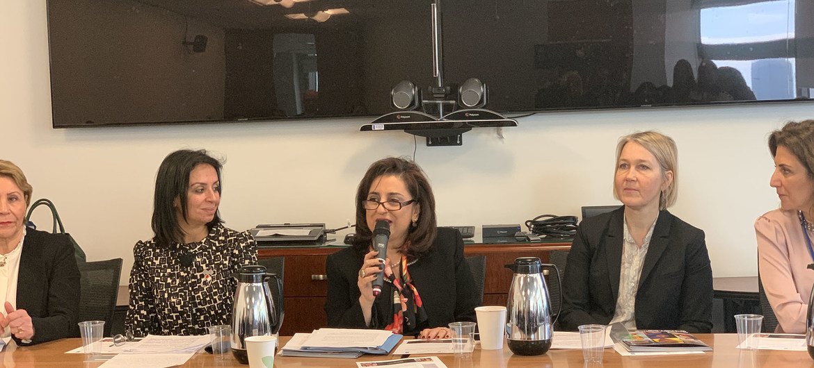Jordan Ambassador to the UN Sima Bahous, co-chairs UNDP-organized event on Gender Justice and the Law on the sidelines of the Commission on the Status of Women.