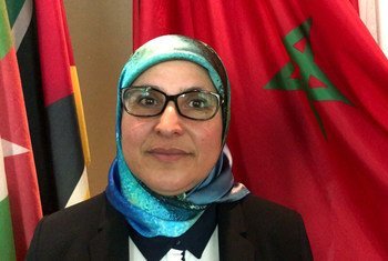  السيدة بسيمة الحقاوي، وزيرة الأسرة والتضامن والمساواة والتنمية الاجتماعية في المغرب، تتحدث لأخبار الأمم المتحدة على هامش مشاركتها في أعمال الدورة الثالثة والستين للجنة وضع المرأة.