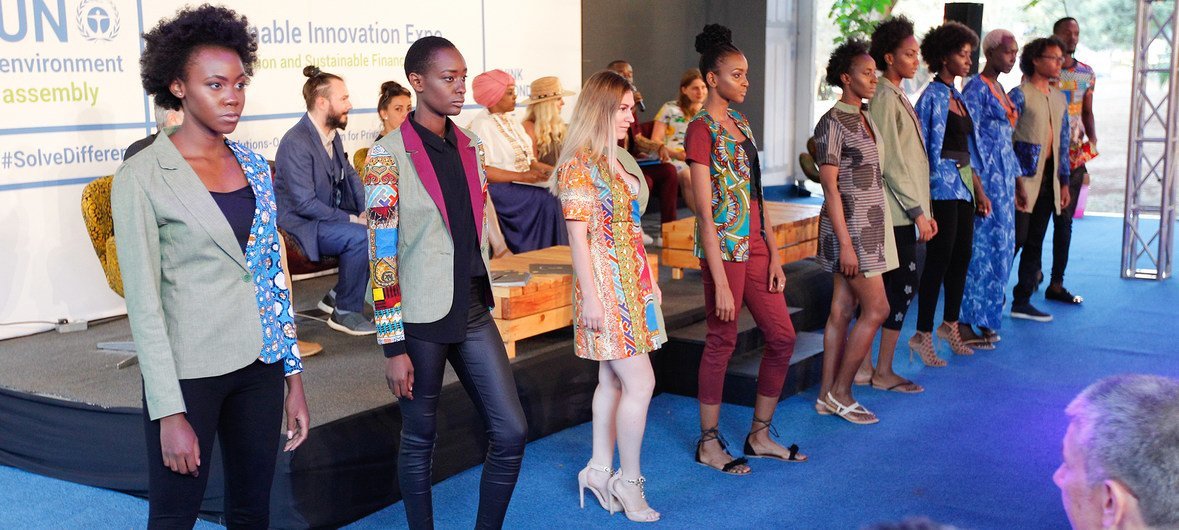 在肯尼亚内罗毕举行的的非洲可持续时尚秀