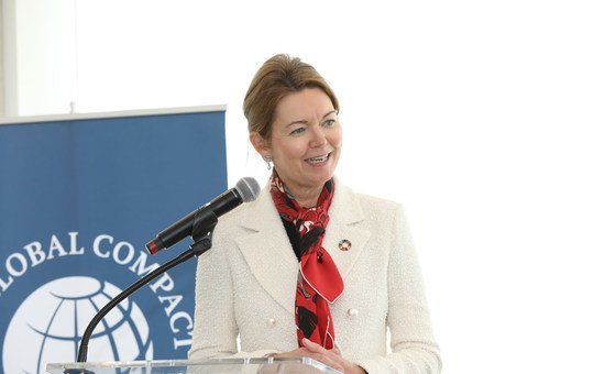 Lise Kingo, CEO and Executive Director, UN Global Compact, speaking at CEO roundtable on resistance and backlash to gender equality.