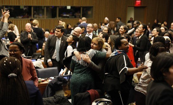 Participantes da CSW 63 na sede da ONU em Nova Iorque