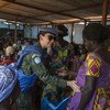 La casco azul brasileña Marcia Andrade Braga está desplegada en la misión de la ONU en República Centroafricana (MINUSCA)