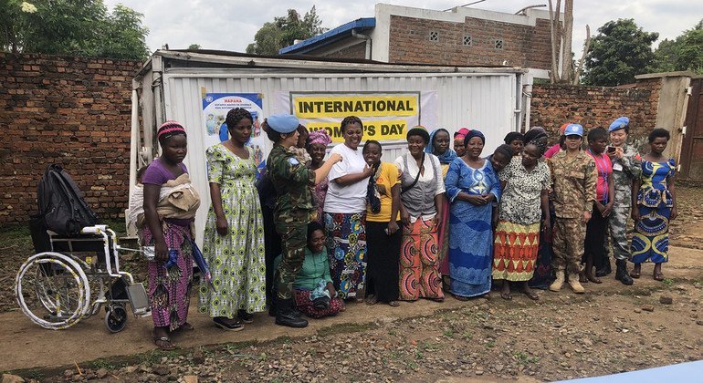  بعثة حفظ السلام في جمهورية الكونغو الديمقراطية تشارك بالاحتفال باليوم الدولي للمرأة