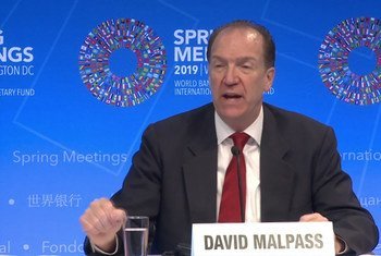 世界银行行长戴维∙马尔帕斯（David Malpass）。