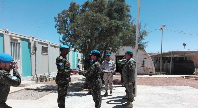 A brasileira Andréa Firmo liderou uma base de observadores militares no Saara Ocidental. 