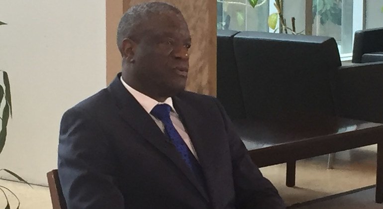 Dkt. Denis Mukwege, Daktari kutoka DR Congo, na mwanaharakati wa haki za binadamu aliyeshinda tuzo ya amani ya Nobel mwaka 2019.