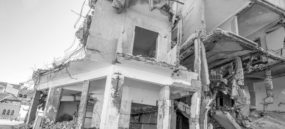 Destrucción en Trípoli, Libia