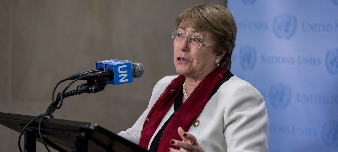 Michelle Bachelet, la Alta Comisionada de la ONU para los Derechos Humanos.